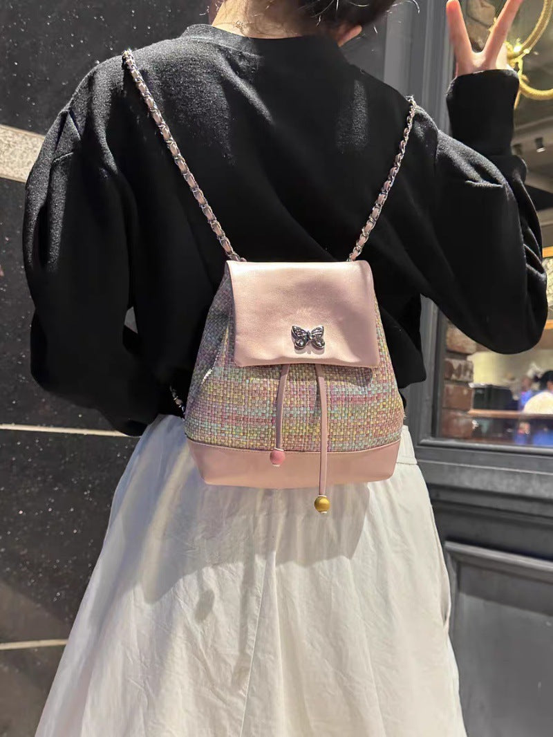 Wholesale Design Woven High-end Chain Versatile Backpack